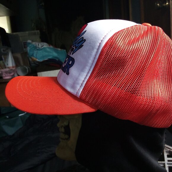 Deadstock Vintage Love Nobody Does It Better Snap Trucker Hat Cap - Picture 3 of 8